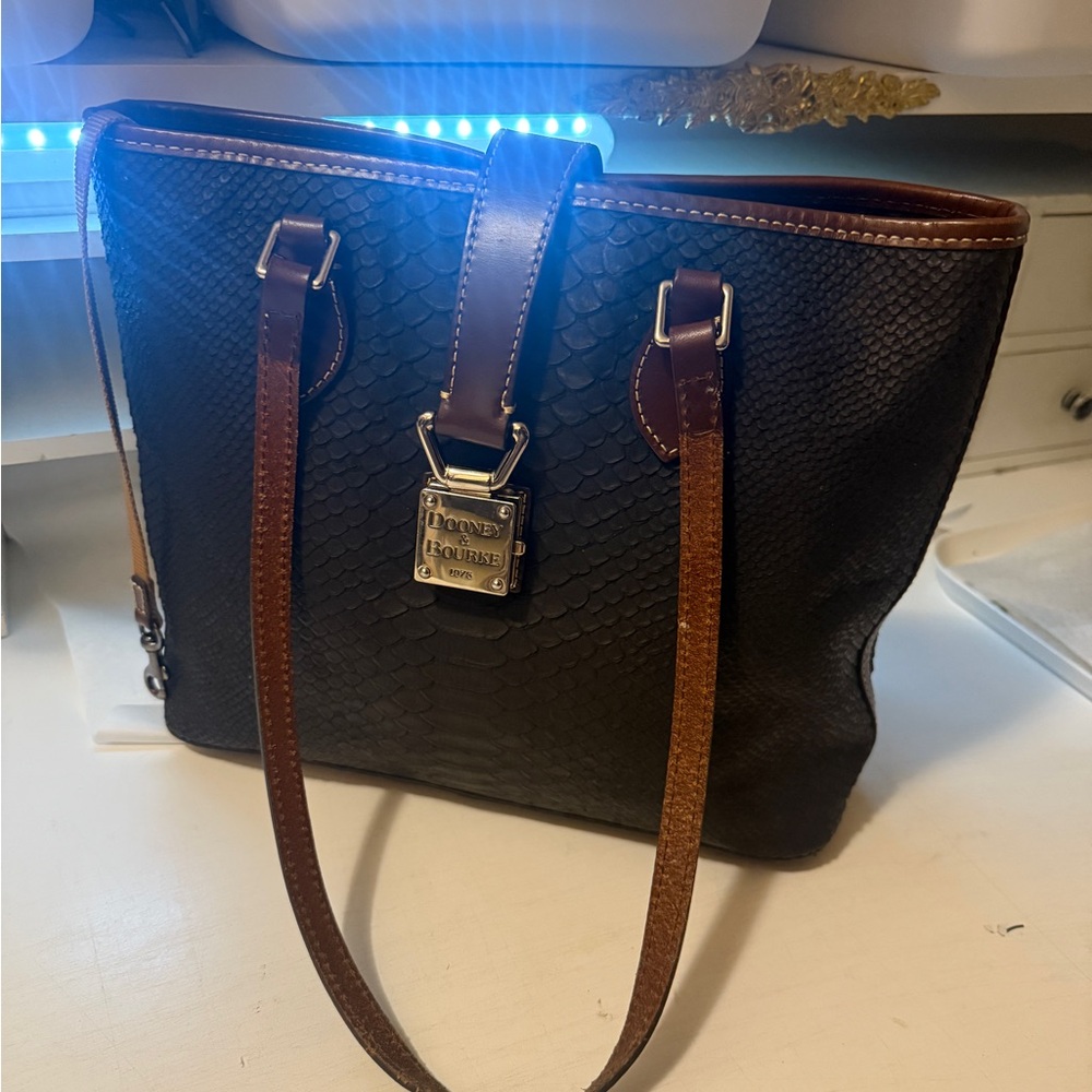 Dooney & Bourke Black and Brown Women's Bag